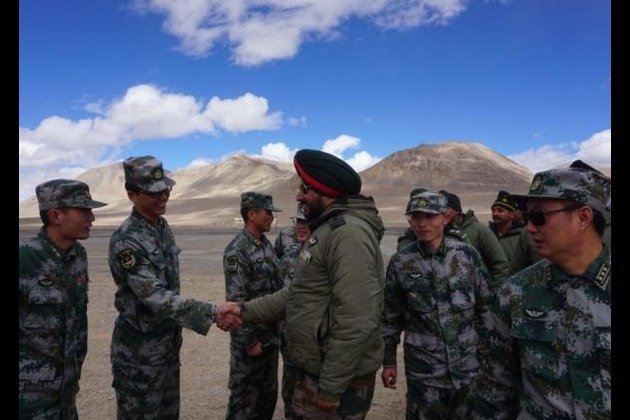 Indo-sino Border Personnel Meet And Greet Each Other