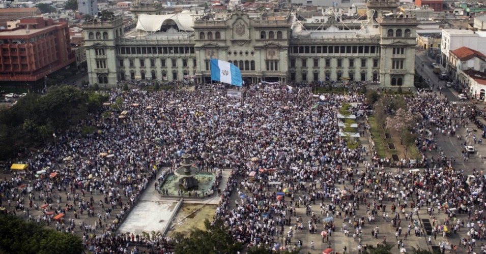 Citizens of Guatemala protested against their President