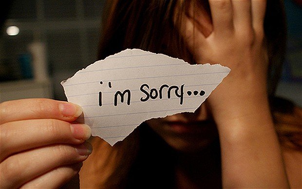 Girls, please stop saying sorry!
