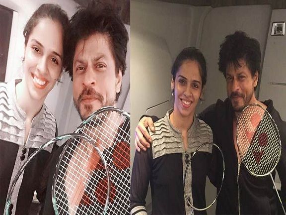 SRK’s tuk tuk moment with Saina Nehwal