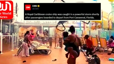 Storm Hits Cruise Ship