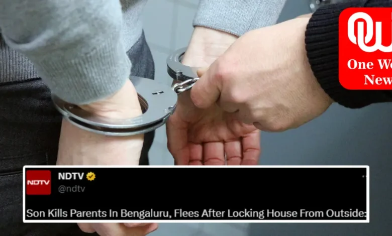 In Bengaluru Man kills Parents, Runs Away From Cop After Locking House From Outside