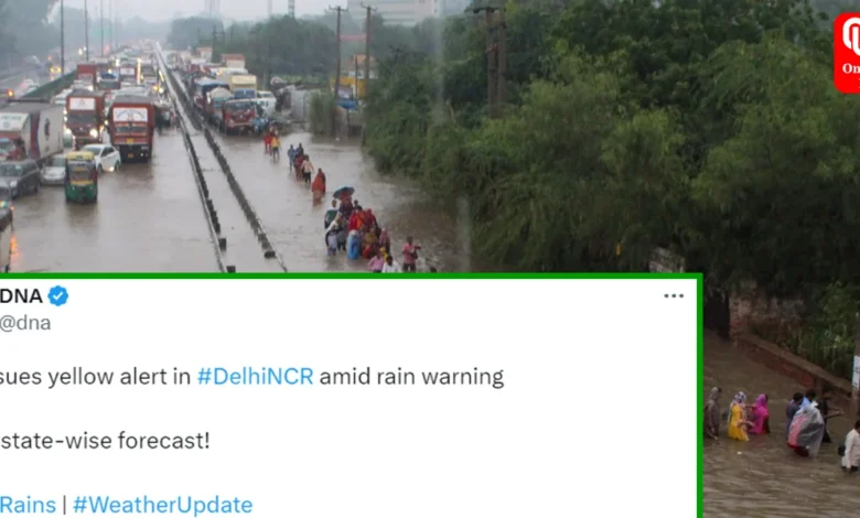 Rain alert in Delhi & Noida