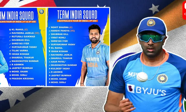 India's ODI Squad for Australia Series R Ashwin's Return Spurs World Cup Hopes (1)