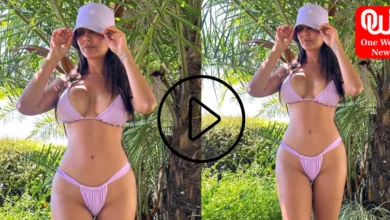 SEXY video of Esha’s in Lavender Bikini & Bucket Hat Combo