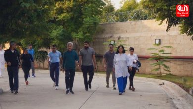 S Jaishankar planted Sapling , doing a morning walk in Pakistan