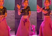 Viral Dance Sensation Little Girl Steals Hearts with Rashmika Mandanna's Song (1)