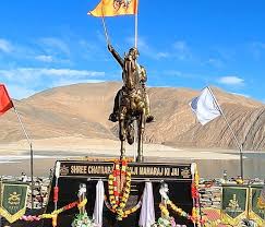 Controversy Erupts Over Shivaji Statue at Pangong Lake