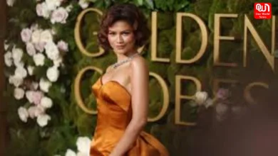 Zendaya Strapless Rust-Orange Gown