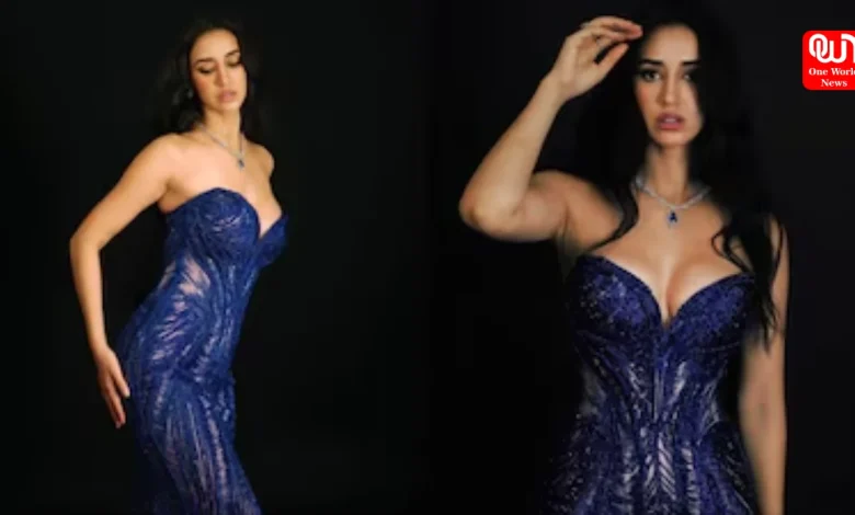 Disha Patani, cobalt blue dress