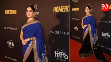 Janhvi Kapoor, Regal Saree At Homebound Premiere, India’s Oscar 2026 Entry