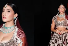 Nora Fatehi, Manish Malhotra Lehenga, Bridal Luxury In Dubai