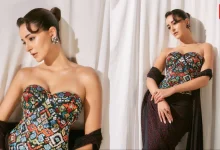 Ananya Panday, Bandhani Saree