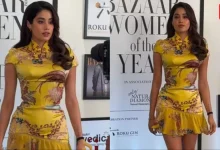 Janhvi Kapoor, Archival Roberto Cavalli Mini Dress