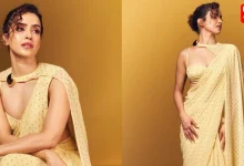 Sanya Malhotra, Saree look