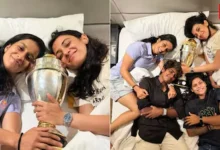 Jemimah, Smriti Mandhana, World Cup Trophy