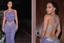 Kim Kardashian, Halle Berry–Inspired Bond Look