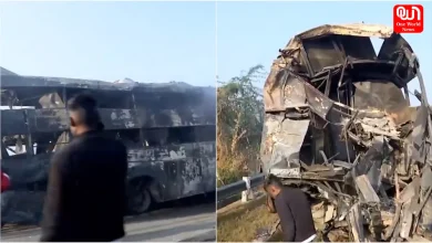 Accident Due To Fog On Delhi-Agra Expressway