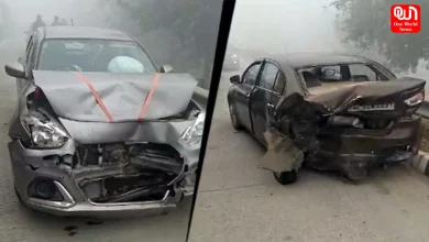 Multiple Vehicles Collide On Noida Expressway