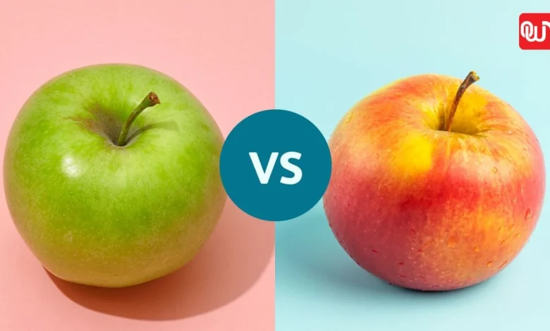 Green vs Red Apples