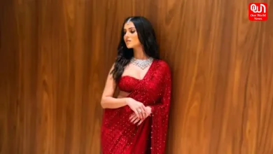 Tara Sutaria, Red Arpita Mehta Saree