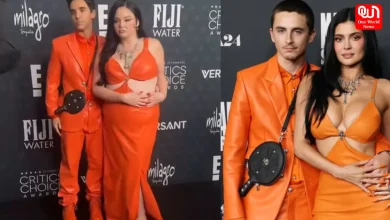 Timothée Chalamet, Kylie Jenner, Viral Orange Red Carpet Look