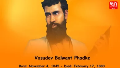 Vasudev Balwant Phadke Death Anniversary