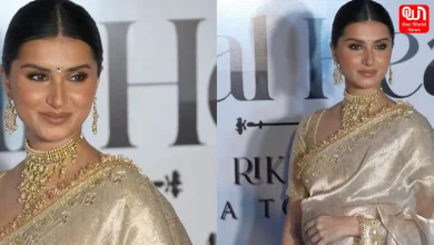 Tara Sutaria Banarasi Saree Look