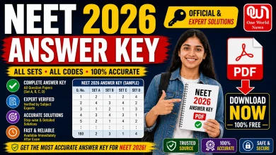 NEET 2026 Answer Key PDF