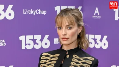 Margot Robbie, Alexander McQueen Cropped Military Jacket