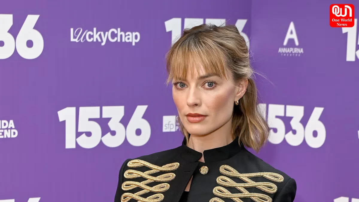 Margot Robbie, Alexander McQueen Cropped Military Jacket